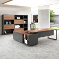 High Tech Executive Office Desk Latest Design Wooden Modern I shaped Office Desk Office Desk